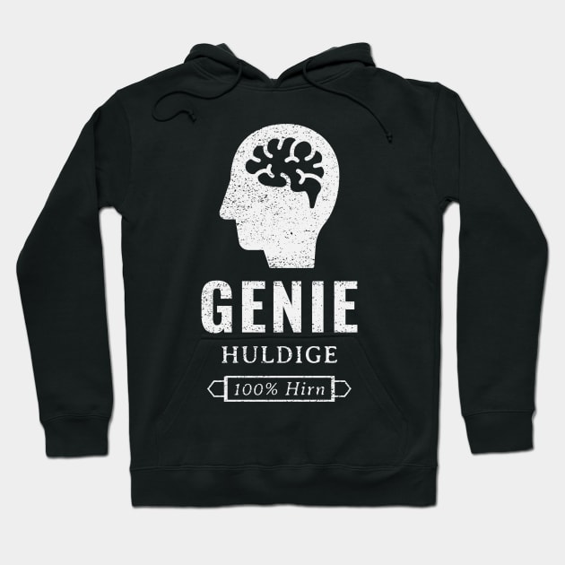 Genie, huldige, 100% Hirn Hoodie by Pirino